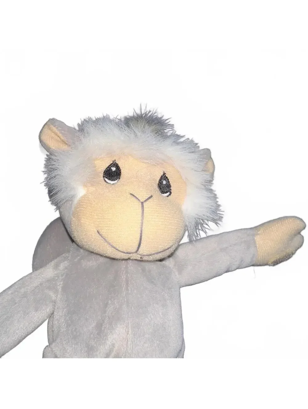 Precious Moments Tender Tails Gray Monkey Plush - Vintage 1998 - (8 inches)